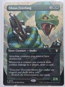 Magic: The Gathering, Ohran Frostfang (Borderless), Commander Masters, 0650 Rare