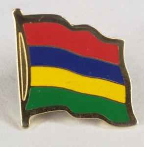 Mauritius, Maurice / Moris, République de Maurice Flag Lapel / Hat Pin NEW - Picture 1 of 3