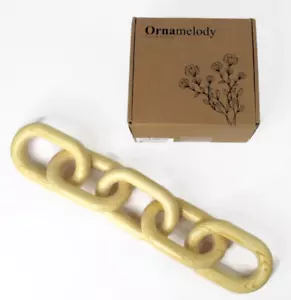 Ornamelody Wood Chain Link Decor- for Coffee Table Accessories, Book Shelves - Picture 1 of 9