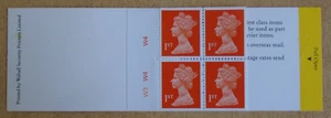 HB3b / DB20(9)D Cyl W3 W4 (Broken 4) W4 (Format 1) Walsall 4 x 1st Class Booklet - Picture 1 of 2