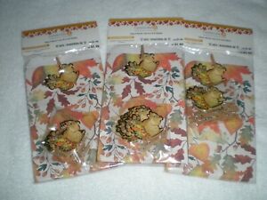 Celebrate It Thanksgiving Treat Bags Total 36 Bags NIP Leaves Autumn  Paper Tags