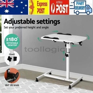 Overbed Table Adjustable Medical Care Over Bed Height Hospital Laptop Study Work - Picture 1 of 10