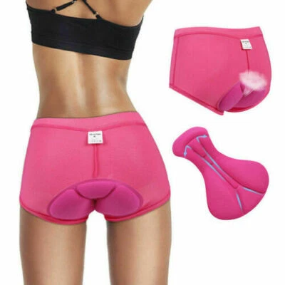 Women Bike Bicycle Cycling 3D GEL Padded Underwear Comfortable Shorts Pants - Image 1 of 4