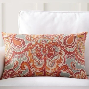 Pottery Barn Marie Paisleymuster Lendenkissenbezug 16"x26" - Bild 1 von 4
