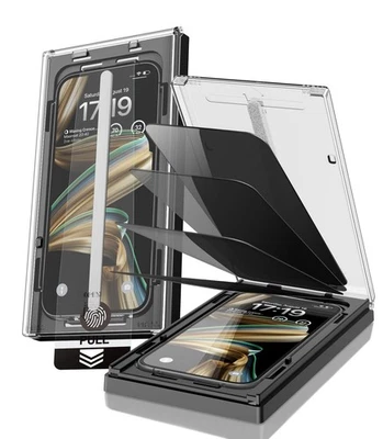 For iPhone 16 Pro Max Privacy Screen Protector 4-Pack 9H Shatterproof Glass - Image 1 of 4