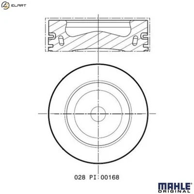 PISTON 028 PI 00168 002 FOR CXEB/CXEC 2.0L 4cyl - Image 1 of 4