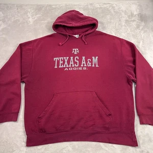 Vintage Texas A&M Aggies Hoodie Herren Gr. 2XL XXL Burgund Sweatshirt Faded - Bild 1 von 17