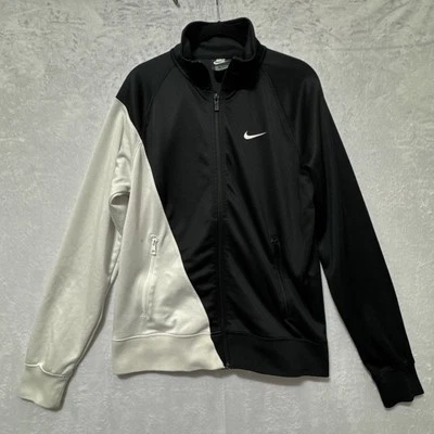 Chaqueta deportiva para hombre Nike Swoosh BV5287-010 Dk negra/blanca talla mediana Foto 1 de 4