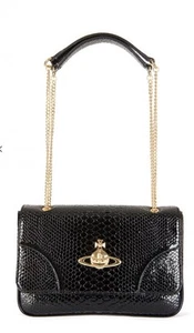 VIVIENNE WESTWOOD 'Frilly Snake' Borsa Bag Black - Picture 1 of 20