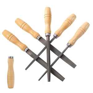 High Carbon Steel File Set with Wooden Handles Rasp File for Metal, Wood, Pla... - Picture 1 of 7