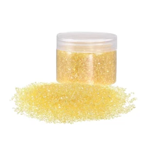200g zerkleinerte Glassplitter,1–3mm,Orange/Gelb - Bild 1 von 6