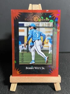2025 Donruss Bobby Witt Jr. 15 Elite Series Red Ice Foil /149 Kansas City Royals - Picture 1 of 2