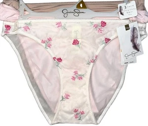 JESSICA SIMPSON 3-Pair Ultra Flirty Bikini Mesh Underwear Panties Nylon Size XL - Picture 1 of 5