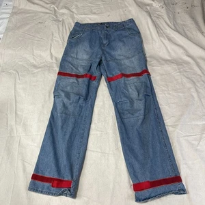 Pantalones de mezclilla holgados vintage para hombre 32 azul calce suelto cinta de transporte grunge skate años 90 Y2K EE. UU. - Imagen 1 de 14