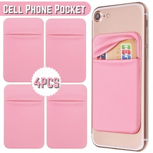 4 Stück Handy Kartenetui zum Aufkleben, Ausweis-/Kreditkartenhalter für alle Smartphones - Bild 1 von 6