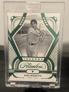 2024 Panini Flawless Phil Rizzuto (Rirruto?) Legends Gem Emerald /5 Encased NYY - Picture 1 of 2