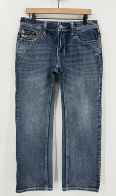 Rock & Roll Cowboy Jeans Mens 31x33 Blue Pistol Stackable Boot Denim Western - Image 1 of 4