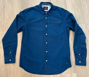 Camisa para hombre Scotch & Soda TRUE CABALLERO azul con botones talla XL - Imagen 1 de 16