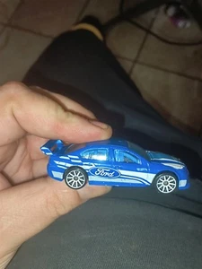 2011 HOT WHEELS FORD FALCON BLUE 1:64 DIECAST 3" RACE CAR WITH WHITE - Picture 1 of 11