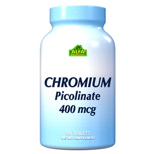 Picolinato de cromo 400 mcg - Apoya un metabolismo saludable - 100 tabletas - Imagen 1 de 3
