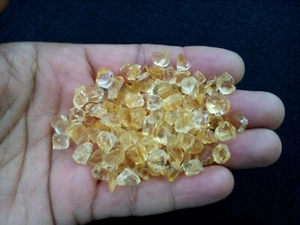 10 piezas citrino natural crudo tamaño 10-12 mm aaa citrino áspero al por mayor crudo - Imagen 1 de 4