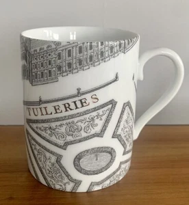 Elegant French Old 1739 Paris Porcelain Mug Limoges Plan De Turgot Site Corot - Picture 1 of 8