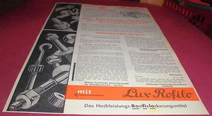 prospekt blatt lux rofilo rost fix lockerung mittel reklame werbung 1940 er deko - Bild 1 von 3