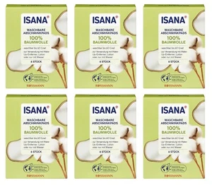 6 x 6 Stk | ISANA 6er Set waschbare Abschminkpads - Bild 1 von 1