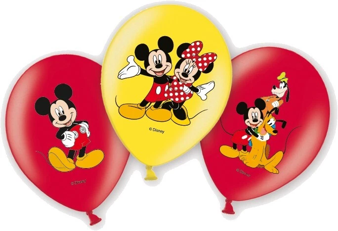 1966700-disney Junior 999240 Set di 6 Palloncini altro materiale Rosso e Giall
