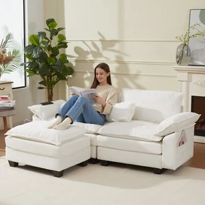 Sectional Sofa Modular Comfy Cloud Counch Modern L Shape Sofa Set Living Room - Picture 1 of 8