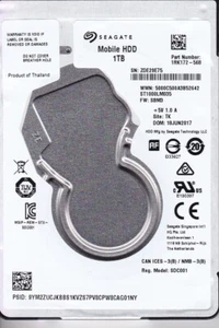 ST1000LM035 p/n: 1RK172-568 s/n: ZDE fw: SBM3 TK JUN 2017 1TB 2.5" HDD SEAGATE - Picture 1 of 5