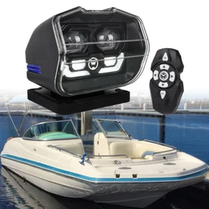 60W LED Search Light Wireless Remote Control Spotlight For Offroad Truck Marine - Picture 1 of 13