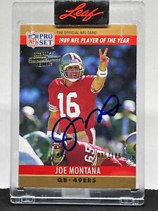 Joe Montana 2023 Pro Set Memories 1990 Buyback Authentic Signature Auto 35/106