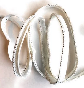 1/8" Piping , Cord edge ,Lipcord (Silver White Color) Trim BTY - Picture 1 of 2