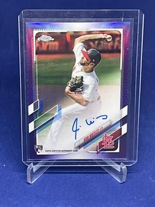 KODI WHITLEY 2021 TOPPS CHROME PURPLE REFRACTOR ON CARD AUTO RC #D 158/250 - Picture 1 of 1