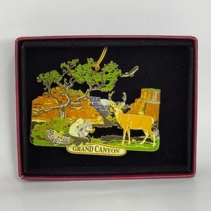Grand Canyon Brass 3D Full Color Squirrel Deer Ornament Nation's Treasures - Picture 1 of 5