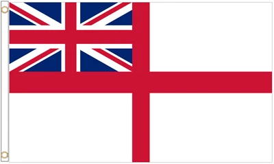 Royal Navy White Ensign Polyester Flag - Choice of Sizes - Image 1 of 3