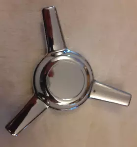 ( 4 ) New Knock Off Chrome Tri-Bar Spinner Caps - Picture 1 of 5