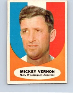 VINTAGE BASEBALL CARD TOPPS 1961 MICKEY VERNON WASHINGTON SENATORS NO13 - Picture 1 of 2
