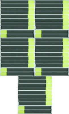 BIE-TEC 50 Klett Kabelbinder 500 x 50 mm neongelb FK Kabelklettband Kabelklett Klettband