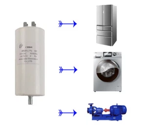 Condensador de arranque de película de polipropileno blanco rosca CBB60 8 mm AC450V AU vendedor - Imagen 1 de 19