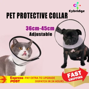 Pet Protective Collar Cat Dog Anti-lick Cone Wound Healing Recovery Elizabethan - Picture 1 of 3