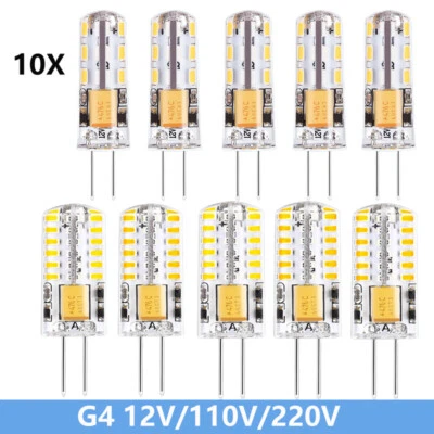 10X G4 LED Bulbs Capsule Replace Halogen Bulb Light Corn Bulb Lamp 12V/110V/220V - Image 1 of 4