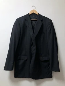 Rare Burberry Monogram Men's Blazer Jacket Minimalistic Style Gray 56 Size - Picture 1 of 12
