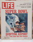 LIFE MAGAZINE: Super Bowl 1972 (Jan. 14, 1972) Dallas Cowboys vs. Miami Dolphins