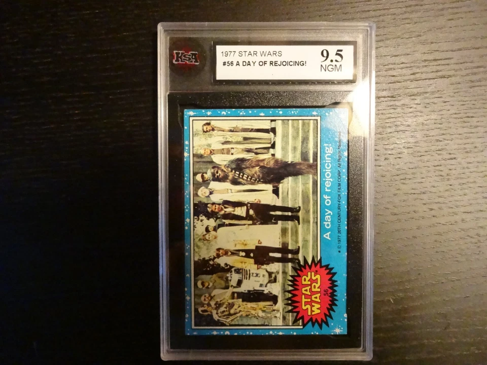1977 STAR WARS Ser. 1 #56 A Day Of Rejoicing! KSA 9.5 (PSA 10/APR $1,300) GEM 💎 - Image 1 of 3