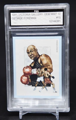 George Foreman 1991 Victoria Gallery Boxing #15 FGS 10 GEM MINT - Image 1 of 2