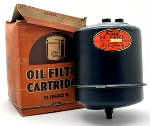 1936 37 38 39 FORD OIL FILTER CARTRIDGE 51-18662-B NOS RARE FLATHEAD 60hp 85hp - Picture 1 of 12
