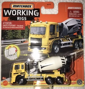 Matchbox Plataformas de Trabajo Cement King HD Camión Amarillo y Blanco 14/16 ENVÍO EL MISMO DÍA - Imagen 1 de 2