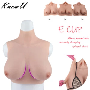 KnowU Silicone Breast Forms External chest enlargement Natural Fall Cosplay - Picture 1 of 21